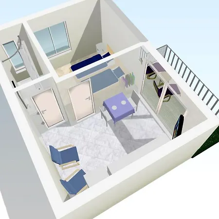 For Two Persons With Sea View In Near The